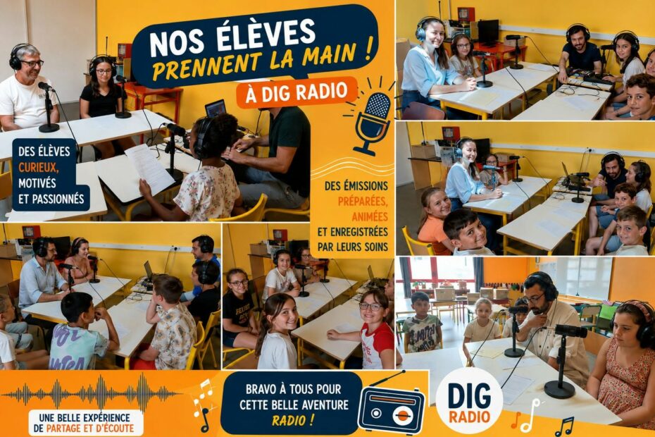 Dig Radio avec les élèves de l'école sainte marie la chataigneraie